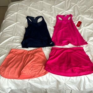 Tennis Bundle- 2 tops and 2 skirts